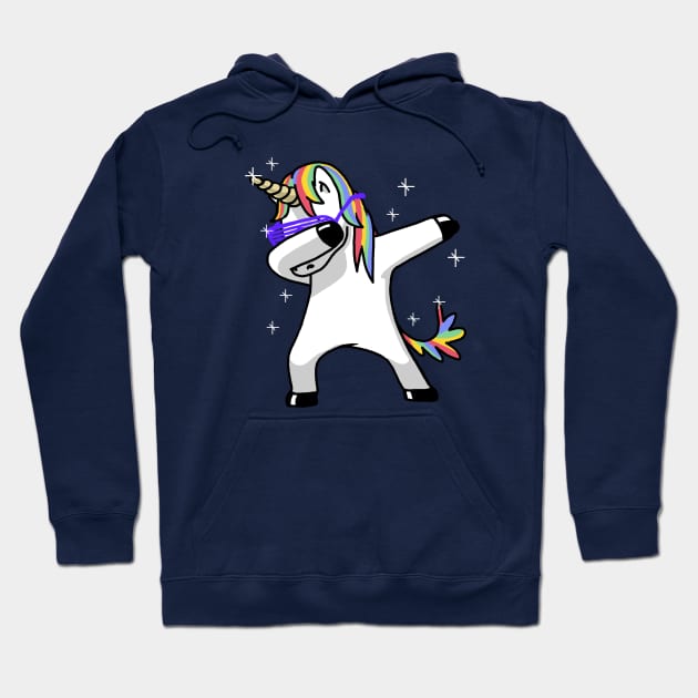 Dabbing Unicorn Hoodie by vo_maria